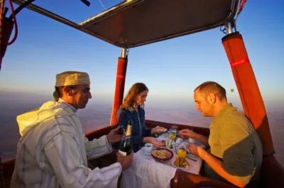 Dineren in een luchtballon Marokko