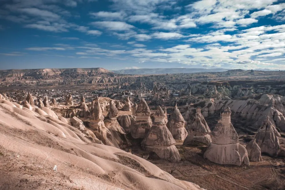 Turkije rotsen in Cappadocië