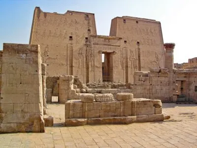 De tempel van Edfu in Egypte