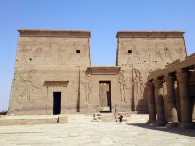 Tempel van Isis Philae eiland in Egypte