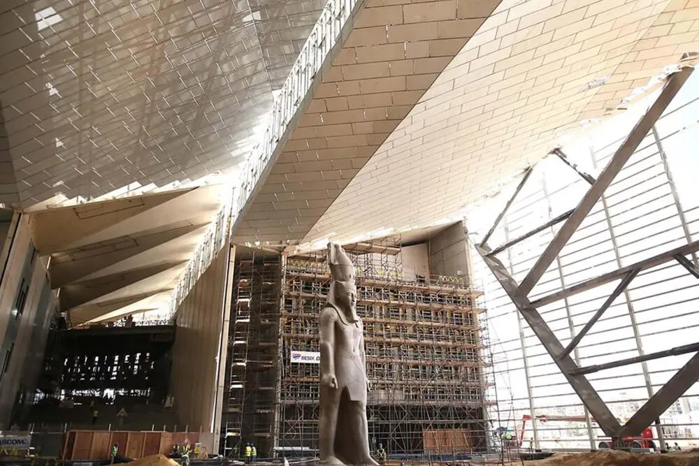 Grand Egyptian museum in aanbouw