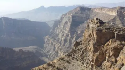 Oman Jebel rotswanden