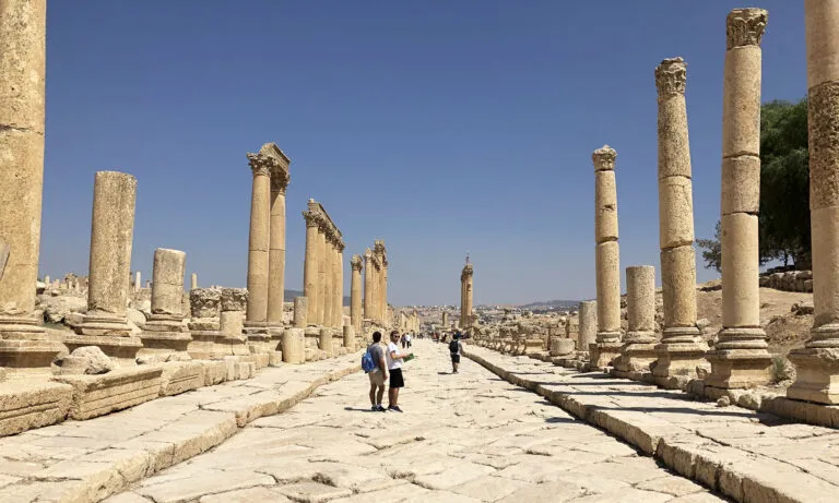 Zuilenweg Jerash Jordanië