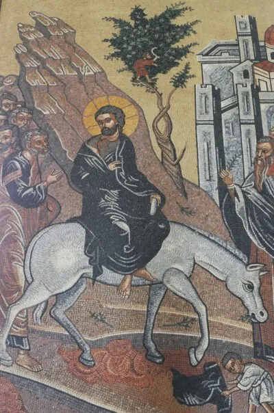 Mozaïek in de Kerk van Madaba Jordanië