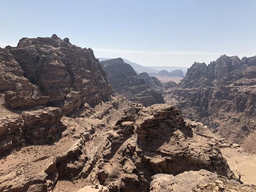 Uitzicht Petra Jordanië