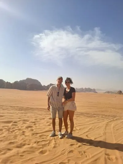 Dennis in Wadi Rum Jordanië