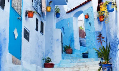 Blauwe straatjes van Chefchaouen Marokko