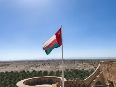 Vlag Oman Bahla Jabreen castle