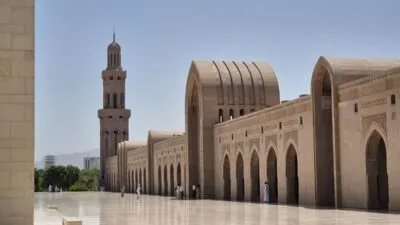 Muscat sultan Qaboos moskee in Oman