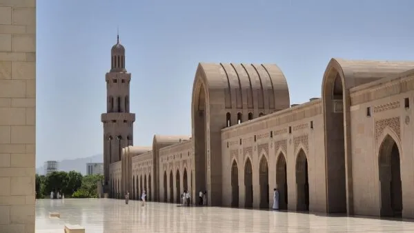 Muscat sultan Qaboos moskee in Oman