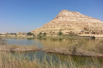 De siwa-oase in Egypte