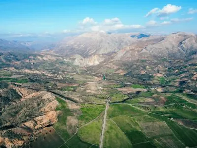 Uitzicht op de Adiyaman gebergte Turkije