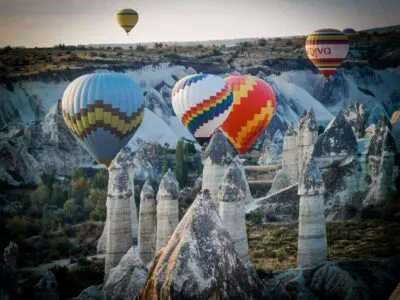 Luchtballon in Cappadocië Turkije