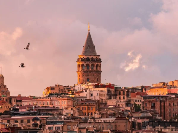Galatatoren in Istanboel, Turkije.