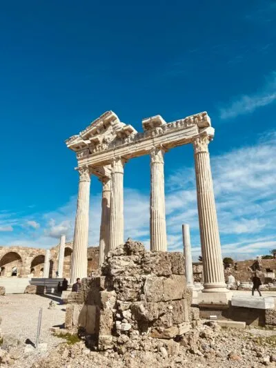 Zuilen in Apollon Turkije