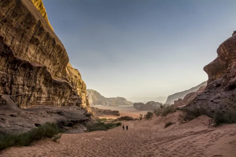Wadi Rum Jordanie Rotsen Zijkant
