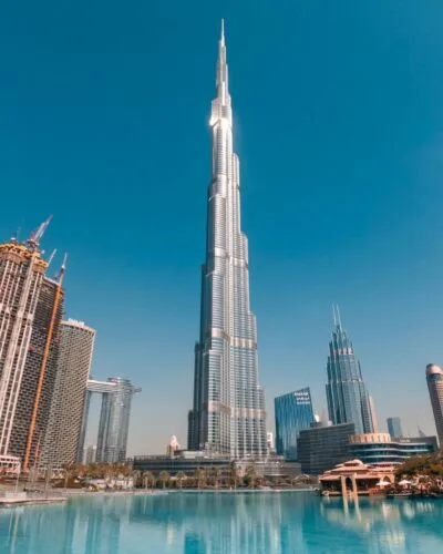De burj Khalifa in Dubai
