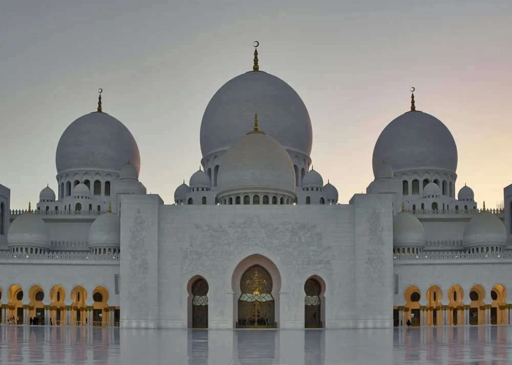 De Sheikh Zayed Grand Mosque in Abu Dhabi