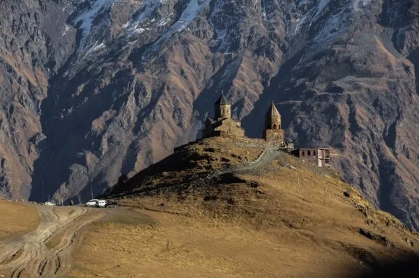 Berggebied in Georgië