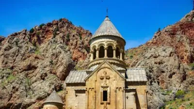 Kerk in de bergen Noravank Armenïe
