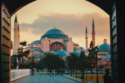 De Hagia Sophia Moskee in Istanboel