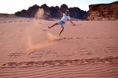 Gido in de Wadi Rum Jordanië