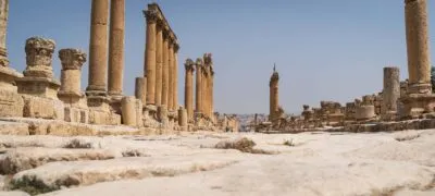 Jerash zuilenweg Jordanië