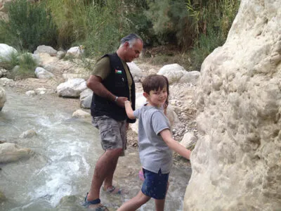 Reiservaring Rene Liza Jordanië water