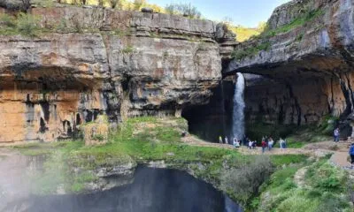 Baatara waterval in Libanon