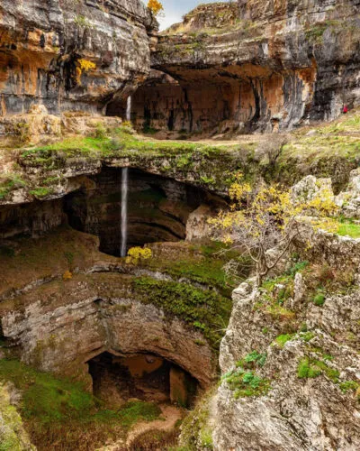 Baatara waterval in Libanon