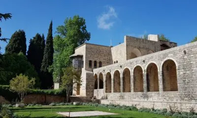 De tuinen van Beit Ed Dine paleis in Libanon