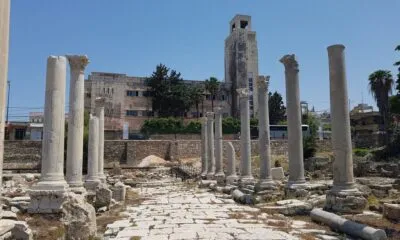 Zuilen Tyrus Libanon