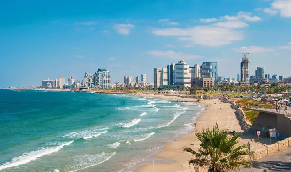 Het strand van Tel Aviv