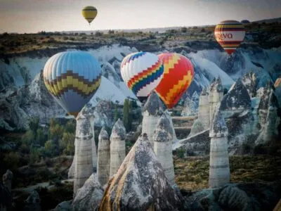 Turkije Cappadocië Pasabag met ballonnen