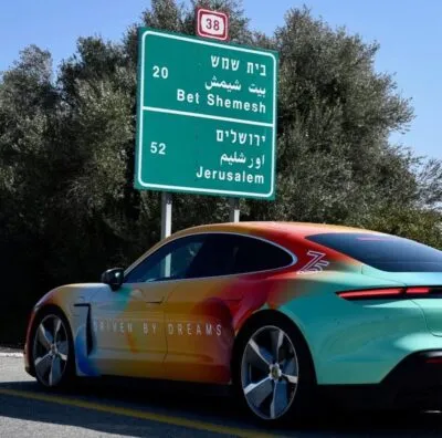 Porschist Israel Jeruzalem Auto