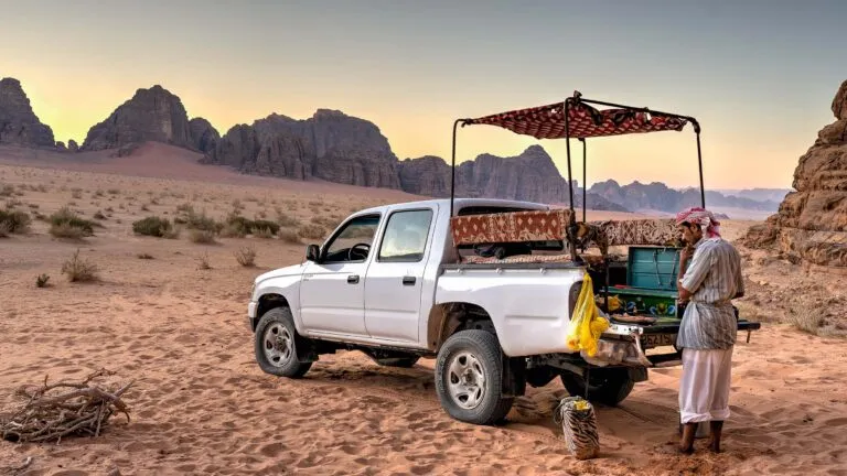 Wadi Rum Woestijn in Jordanië